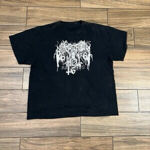 Underground Records Graphic Band T Shirt Mens Black Short Sleeve Tee Large